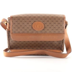 ✨Gucci Vintage Micro GG Coated Canvas and Leather Crossbody ✨